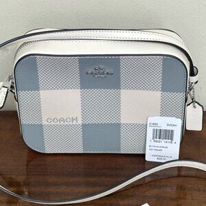 NWT - Coach Buffalo Plaid Print Crossbody